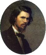 Kramskoy, Ivan Nikolaevich Self Portrait painting